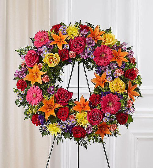 Serene Blessings&amp;trade; Standing Wreath- Bright